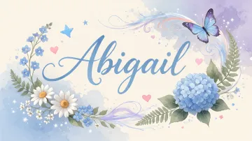 Abigail horizontal diseño 1 - Hortensias azules, flores pequeñas y acuarela suave con mariposas azules y brillo etéreo