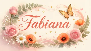Fabiana horizontal diseño 3 - Elegante composición de rosas rosadas y amapolas naranjas con mariposas doradas brillantes sobre un fondo cálido, romántico y mágico.
