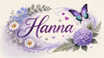 Hanna horizontal diseño 2 - Diseño elegante de hortensias en tonos lila y morados suaves, con volutas estilizadas y una mariposa mística que aporta un toque etéreo y mágico.