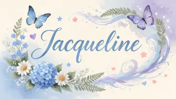 Jacqueline horizontal diseño 1 - Hortensias azules, flores pequeñas y acuarela suave con mariposas azules y brillo etéreo