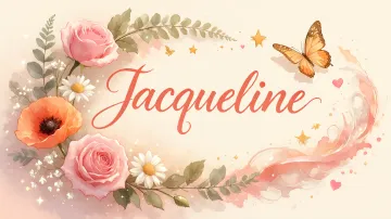 Jacqueline horizontal diseño 3 - Elegante composición de rosas rosadas y amapolas naranjas con mariposas doradas brillantes sobre un fondo cálido, romántico y mágico.