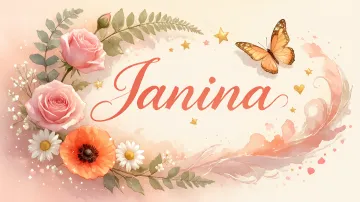Janina horizontal diseño 3 - Elegante composición de rosas rosadas y amapolas naranjas con mariposas doradas brillantes sobre un fondo cálido, romántico y mágico.