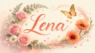 Lena horizontal diseño 3 - Elegante composición de rosas rosadas y amapolas naranjas con mariposas doradas brillantes sobre un fondo cálido, romántico y mágico.