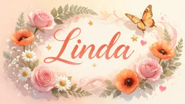 Linda horizontal diseño 3 - Elegante composición de rosas rosadas y amapolas naranjas con mariposas doradas brillantes sobre un fondo cálido, romántico y mágico.