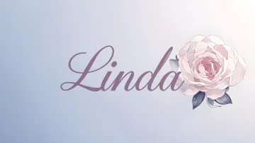 Linda horizontal diseño 5 - Nombre en elegante tipografía cursiva caligráfica en tono lavanda, sobre fondo acuarela de cielo nublado en tonos pastel (azul, blanco, lavanda), decorado con rosa en acuarela de pétalos rosa pálido, blanco crema y lilas suaves con hojas en gris-verde.