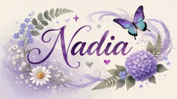 Nadia horizontal diseño 2 - Diseño elegante de hortensias en tonos lila y morados suaves, con volutas estilizadas y una mariposa mística que aporta un toque etéreo y mágico.