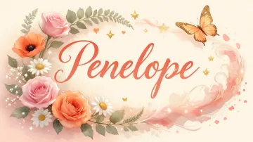Penelope horizontal diseño 3 - Elegante composición de rosas rosadas y amapolas naranjas con mariposas doradas brillantes sobre un fondo cálido, romántico y mágico.