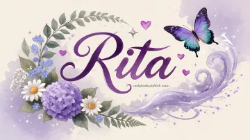 Rita horizontal diseño 2 - Diseño elegante de hortensias en tonos lila y morados suaves, con volutas estilizadas y una mariposa mística que aporta un toque etéreo y mágico.