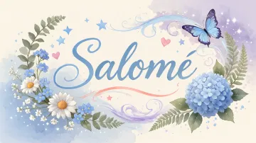 Salome horizontal diseño 1 - Hortensias azules, flores pequeñas y acuarela suave con mariposas azules y brillo etéreo