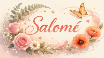 Salome horizontal diseño 3 - Elegante composición de rosas rosadas y amapolas naranjas con mariposas doradas brillantes sobre un fondo cálido, romántico y mágico.