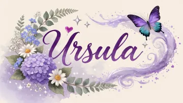 Ursula horizontal diseño 2 - Diseño elegante de hortensias en tonos lila y morados suaves, con volutas estilizadas y una mariposa mística que aporta un toque etéreo y mágico.