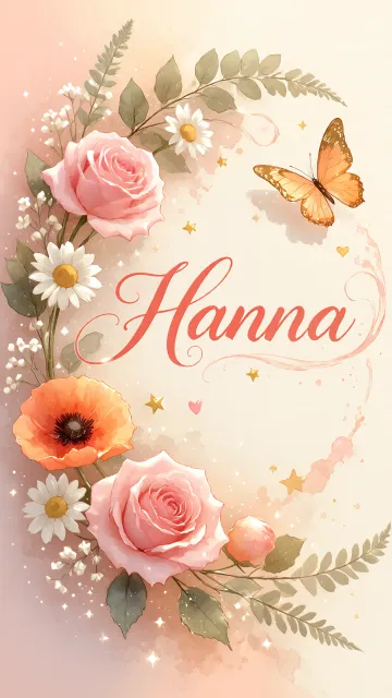 Hanna diseño 3 - Elegante composición de rosas rosadas y amapolas naranjas con mariposas doradas brillantes sobre un fondo cálido, romántico y mágico.