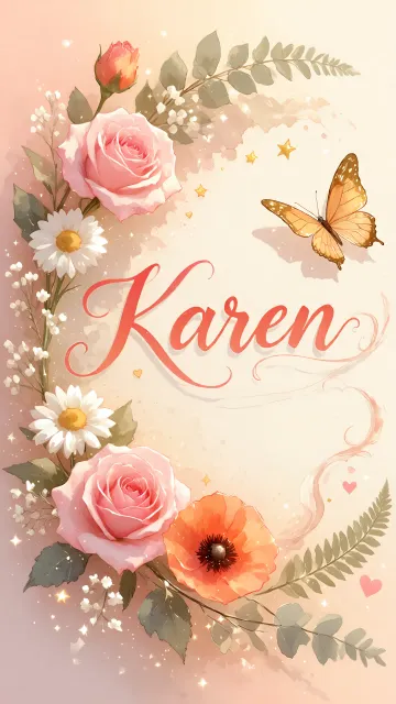 Karen diseño 3 - Elegante composición de rosas rosadas y amapolas naranjas con mariposas doradas brillantes sobre un fondo cálido, romántico y mágico.